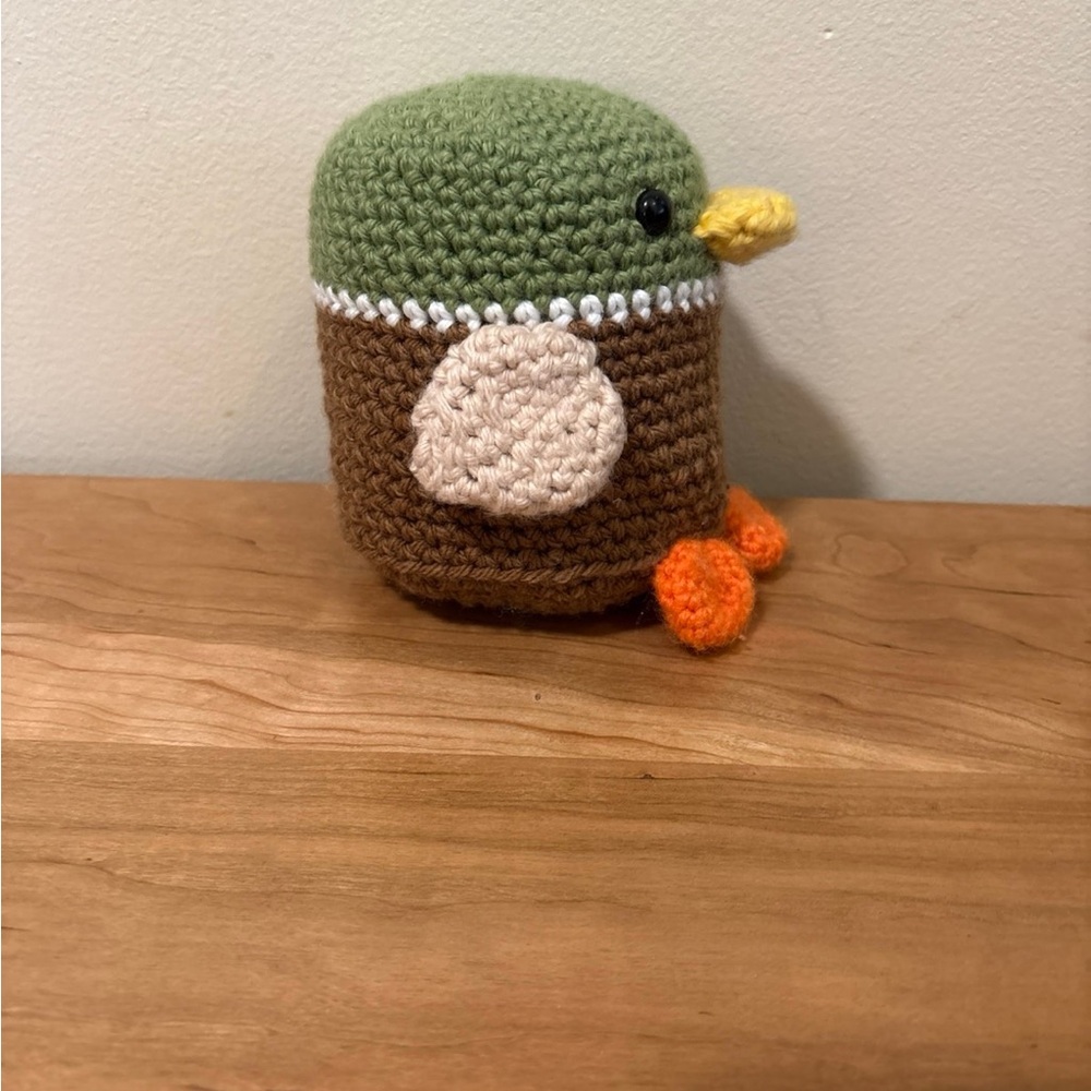 Handmade Crocheted Duck/Mallard Plush Toy - Picture 4 of 4